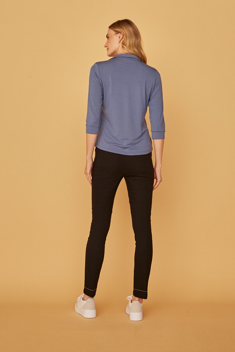 camisa azul oceano