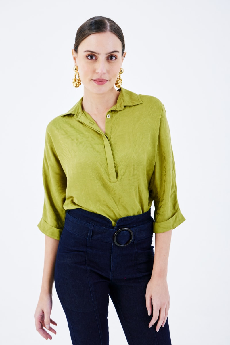 Blusa best sale verde pistache