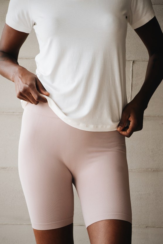 Shorts underwear longo rosa nude